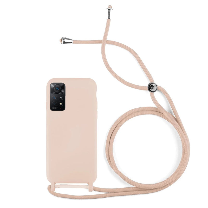 Capa de silicone com cordão para Redmi Note 11 Pro 4G/5G