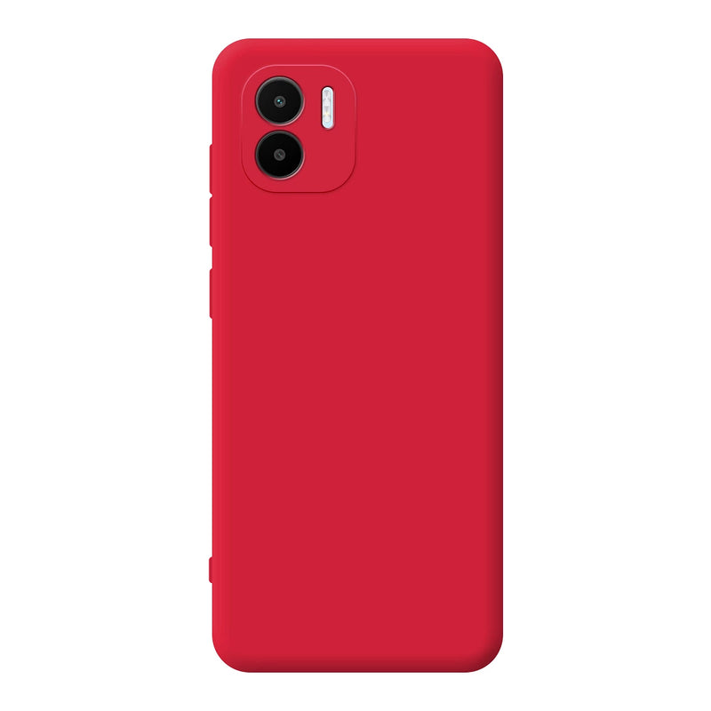 Capa de silicone com proteção de camera para xiaomi redmi a1 vermelho