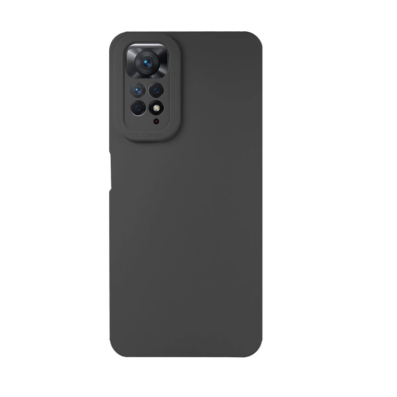 Capa de silicone com proteção de camera para xiaomi redmi note 11 11s preto