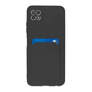 Capa de silicone com suporte para cartões para Galaxy A22 5G