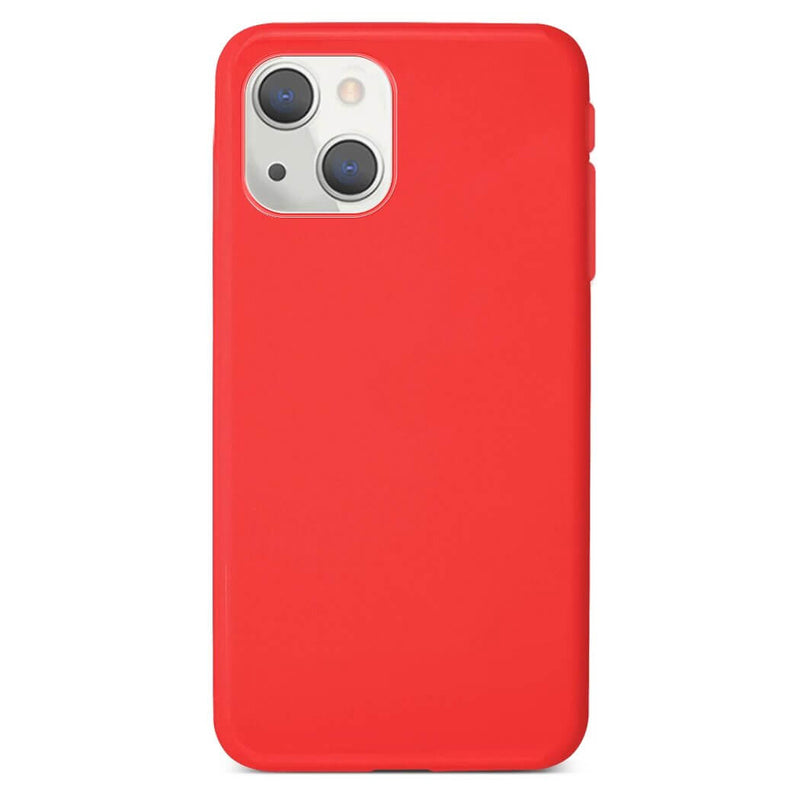 Capa de silicone liquido premium para iphone 13 mini vermelho