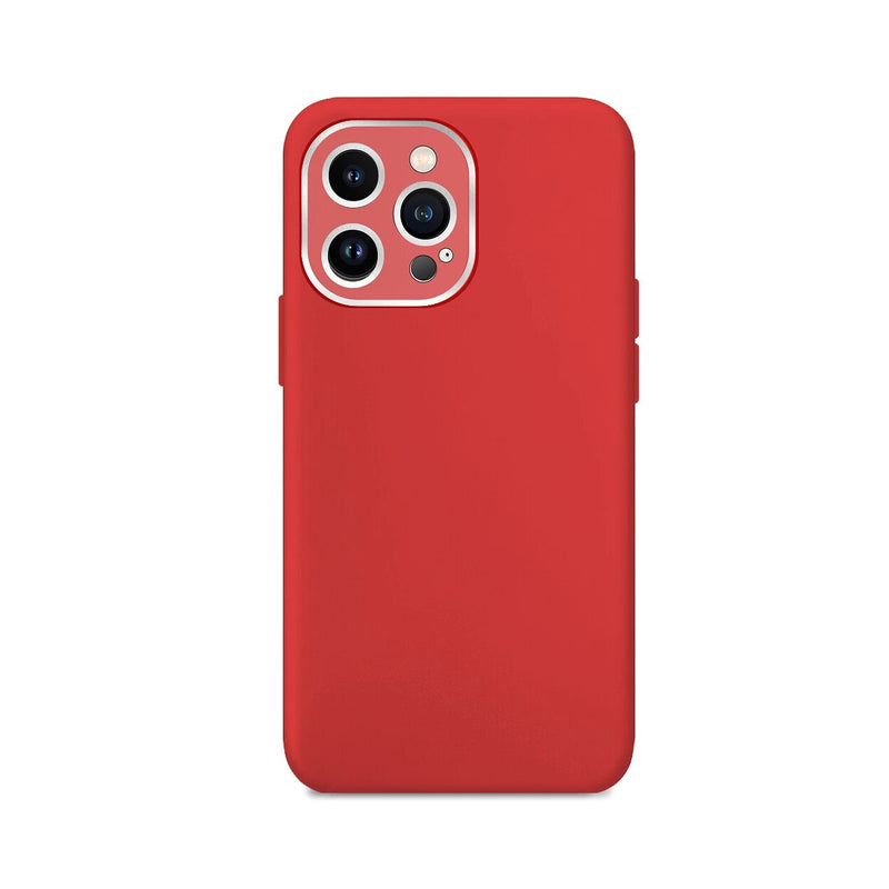 Capa de silicone com proteção de câmera para iPhone 13 Pro Max