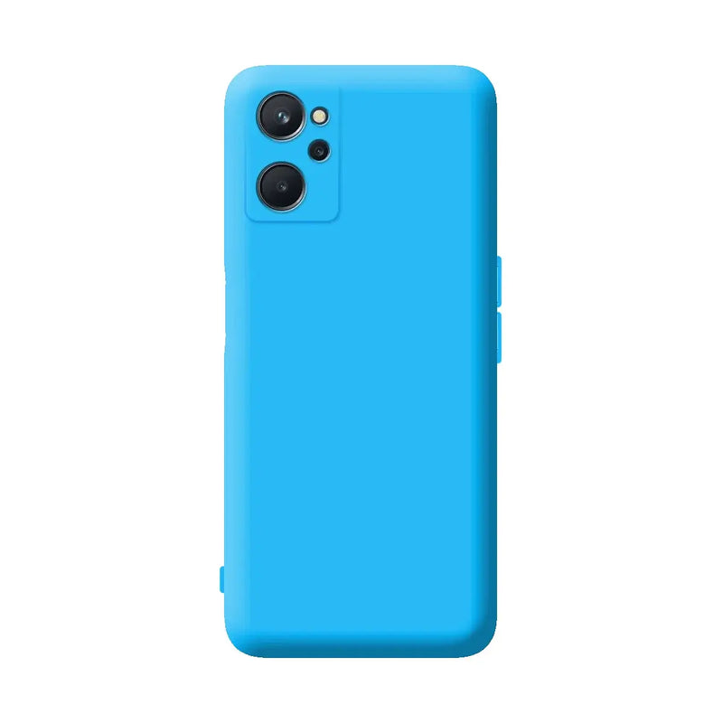 Capa de silicone com proteção de câmera para Realme 9i