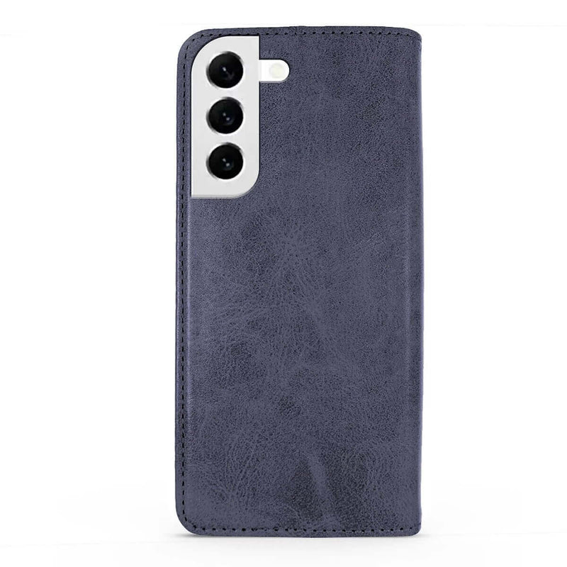 Capa flip de livro para samsung galaxy s22 azul