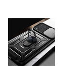 Capa Military com proteção de câmera deslizante e anel 360º para Galaxy A12