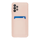 Capa de silicone com suporte para cartões para Galaxy A72/ A72 5G