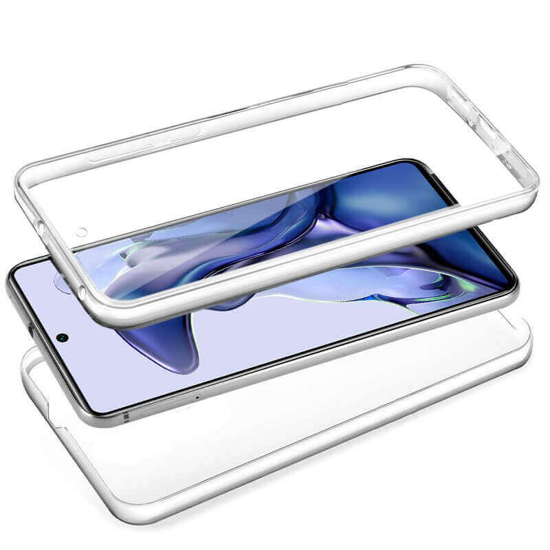 Capa transparente 360 dupla para xiaomi 11t 11t pro