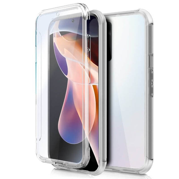 Capa transparente 360 dupla para xiaomi redmi note 11 pro 4g 5g