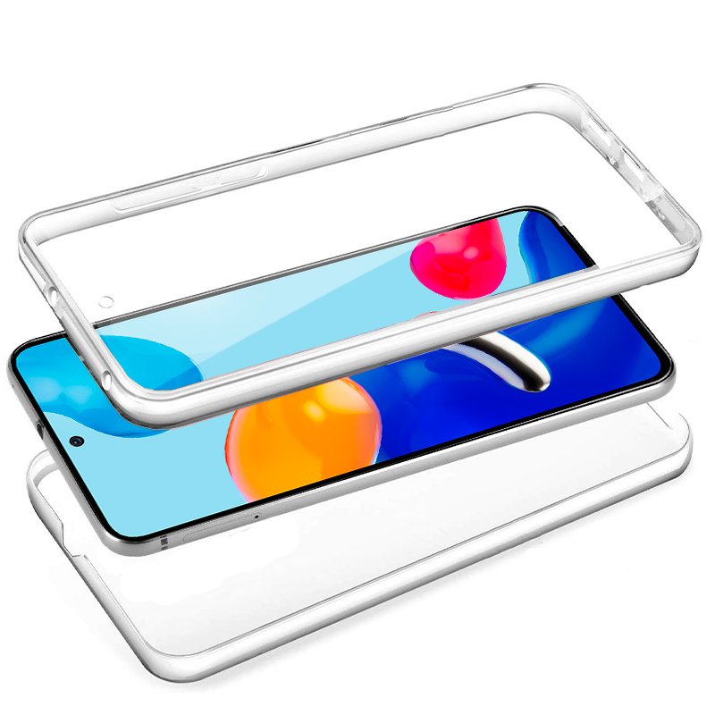 Capa de silicone transparente 360 para xiaomi redmi note 11 11s