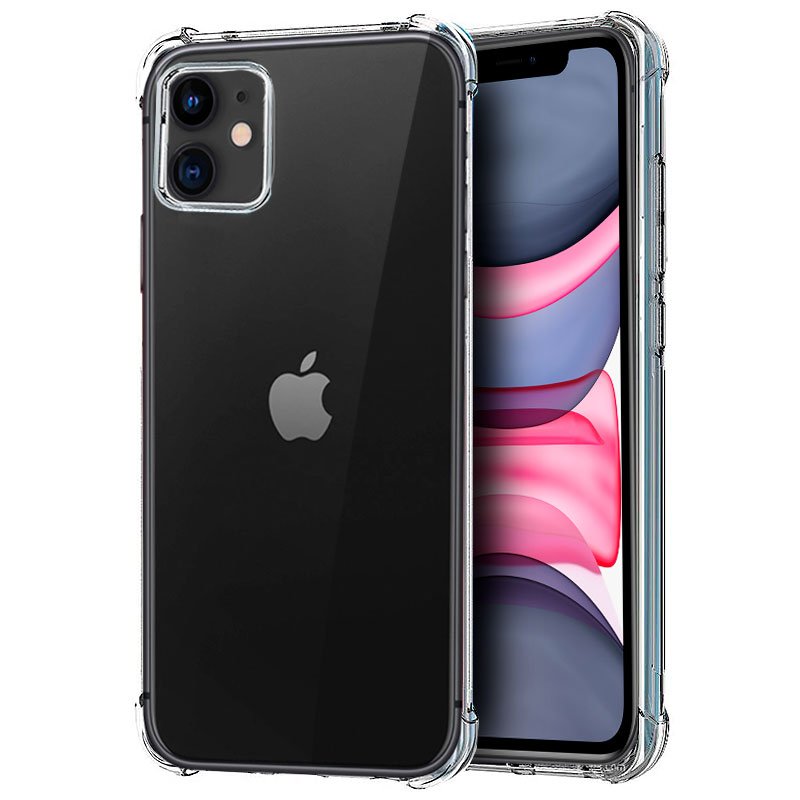 Capa transparente com cantos reforçados para iPhone 11