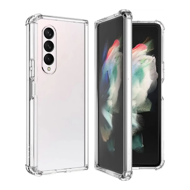 Capa transparente com cantos reforçados para Samsung Galaxy Z Fold 4