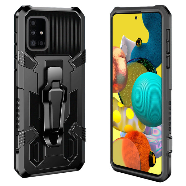 Capa Military com íman e anel para Galaxy A51 5G