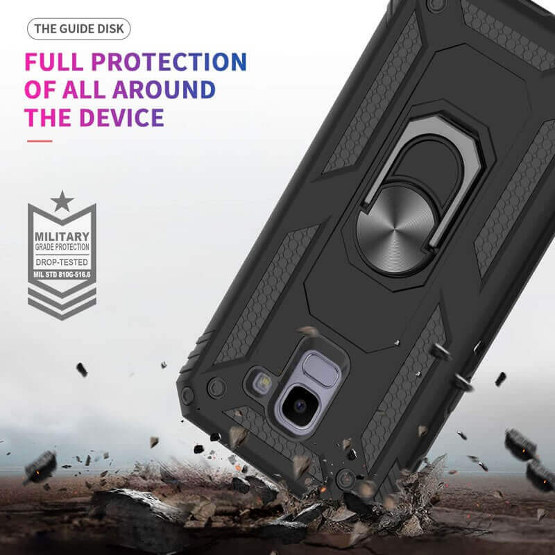 Capa Military com íman e anel 360º para Galaxy A72/ A72 5G