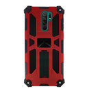 Capa de antigolpe em alumínio com suporte a iman e anel para Redmi 9