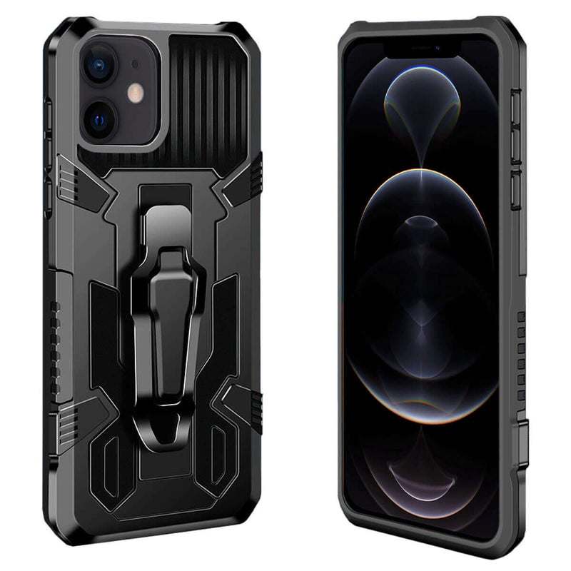 Capa Military com íman e anel para iPhone 12