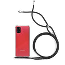 Capa de gel transparente antichoque com cordão para Galaxy A31