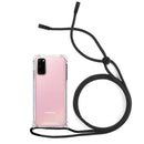 Capa de gel transparente antichoque com cordão para Galaxy S20/S20 5G