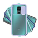 Capa transparente com tampa da câmera deslizante para Mi 9T/Mi 9T Pro