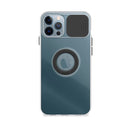 Capa de gel com tampa da câmera deslizante e anel para iphone 12 Pro Max