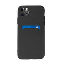 Capa de silicone com suporte de cartões para iPhone 12 Pro