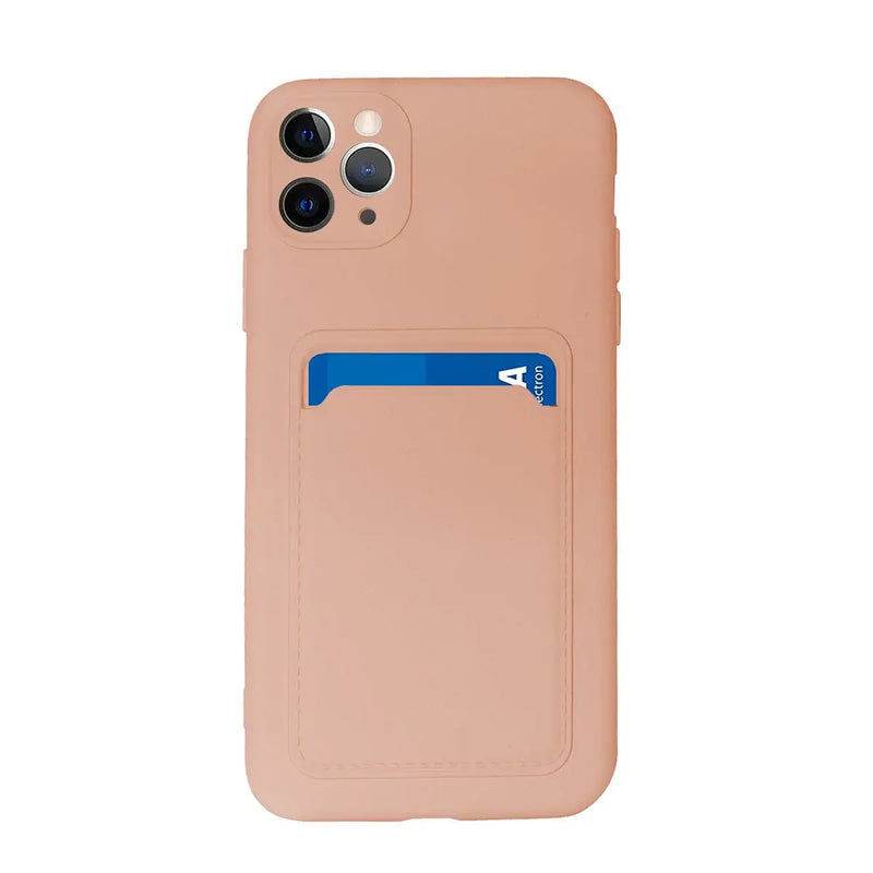 Capa de silicone com suporte de cartões para iPhone 12 Pro