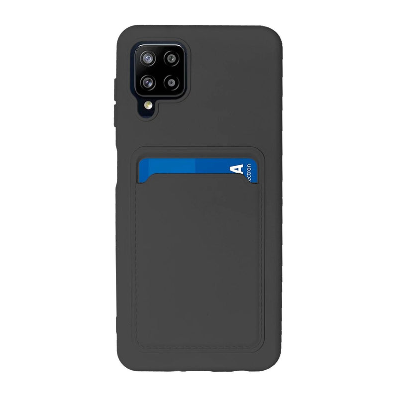 Capa de silicone com suporte para cartões para Galaxy A42 5G