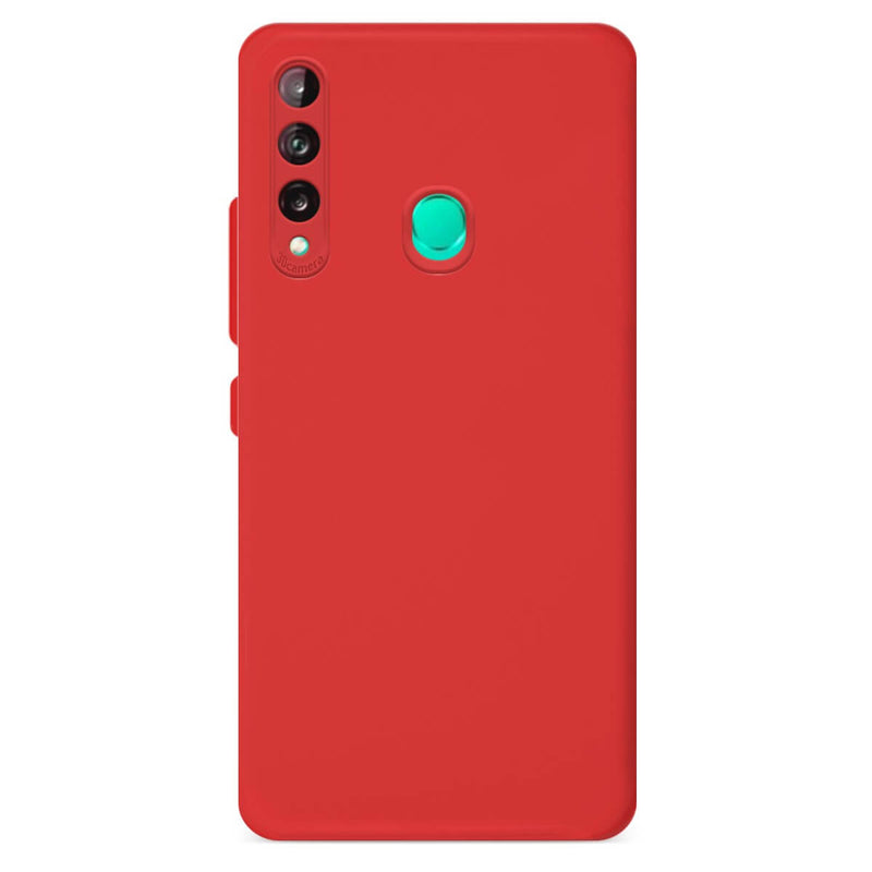 Capa de silicone com proteção de câmera para Huawei P40 lite E