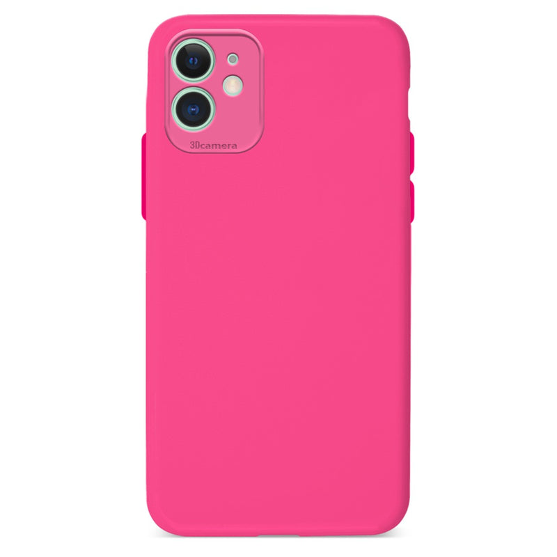 Capa de silicone com proteção de câmera para iPhone 11
