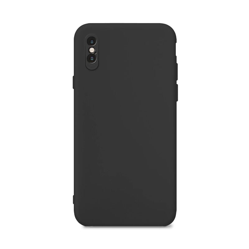 Capa de silicone com proteção de câmera para iPhone X/XS