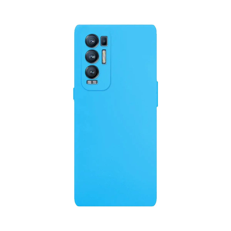 Capa de silicone com proteção de câmera para Oppo Find X3 Neo