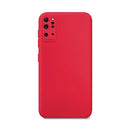 Capa de silicone com proteção de câmera para Galaxy S20 Plus