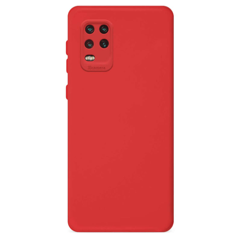 Capa de silicone com proteção de câmera para Mi 10 Lite