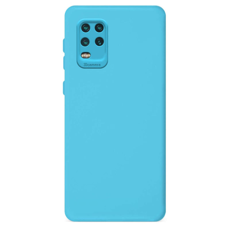 Capa de silicone com proteção de câmera para Mi 10 Lite
