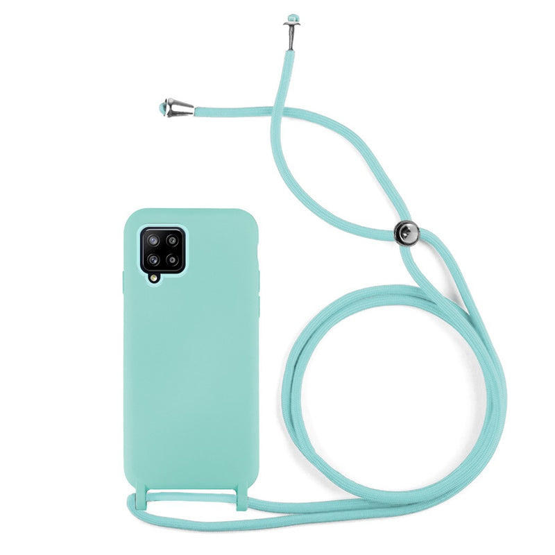 Capa de silicone com cordão para Galaxy A42 5G