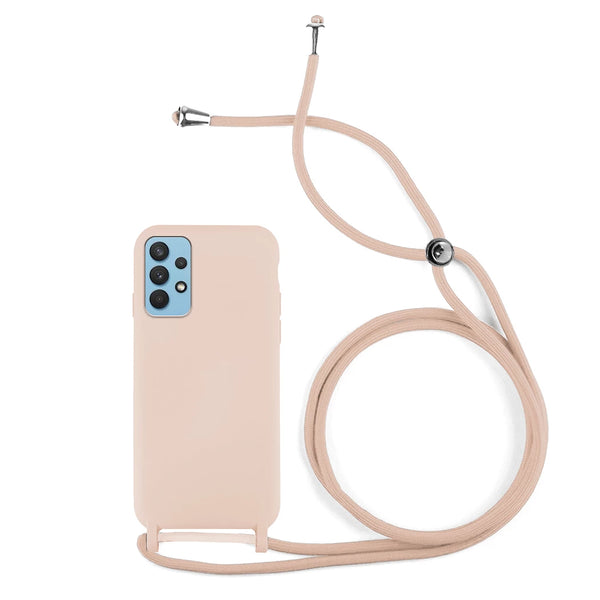Capa de silicone com cordão para Galaxy A52/A52 5G/A52s 5G