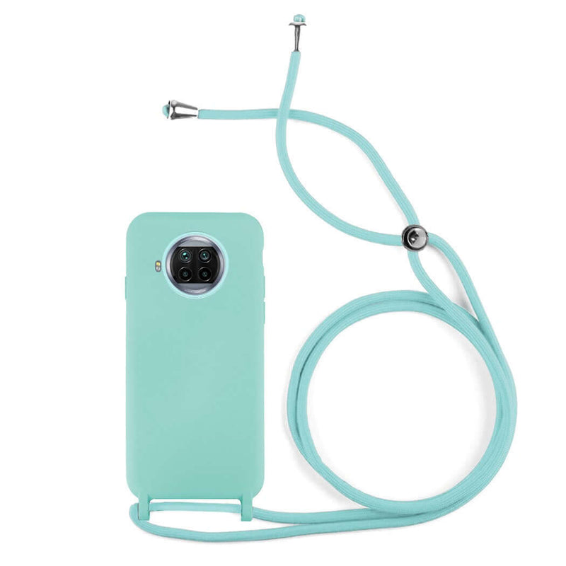 Capa de silicone com cordão para Xiaomi Mi 10T Lite 5G