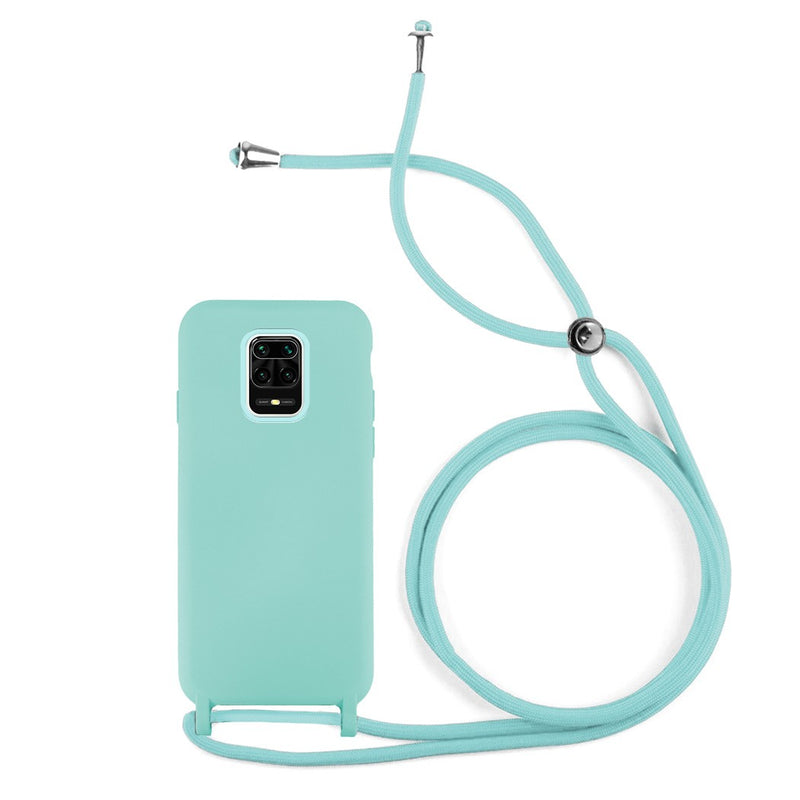 Capa de silicone com cordão para Redmi Note 9