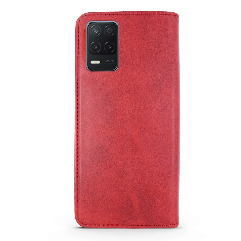 Capa flip com suporte de cartões para Realme 8