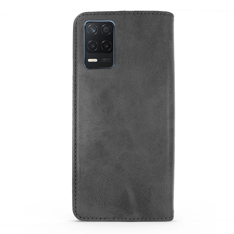 Capa flip com suporte de cartões para Realme 8