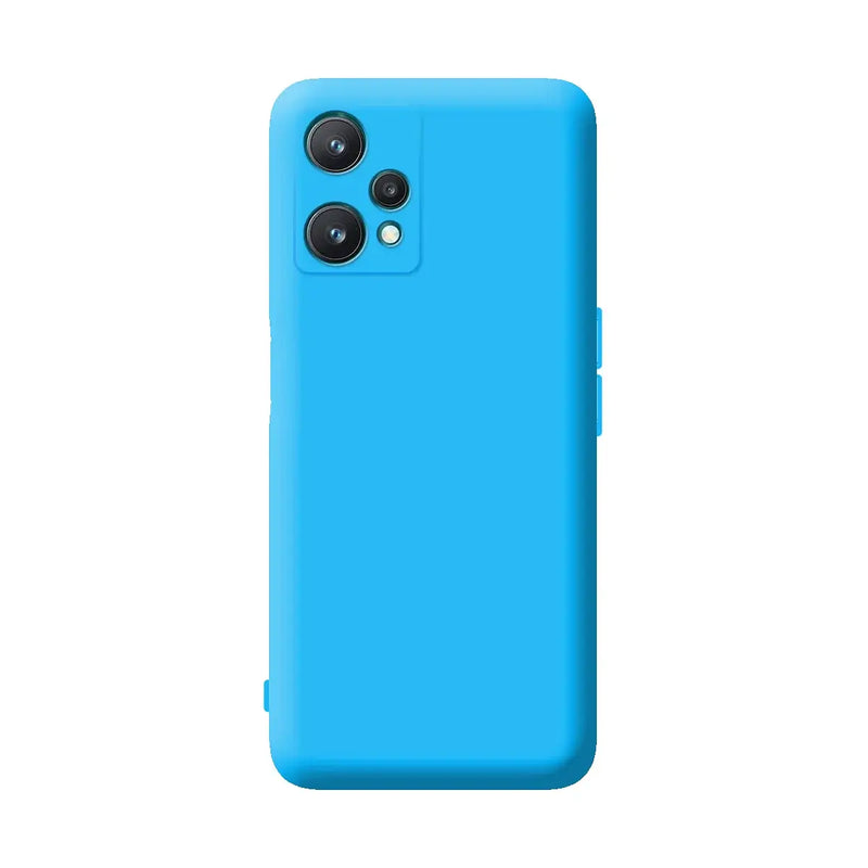 Capa de silicone com proteção de câmera para Realme 9 Pro