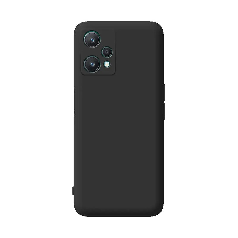 Capa de silicone com proteção de câmera para Realme 9 Pro